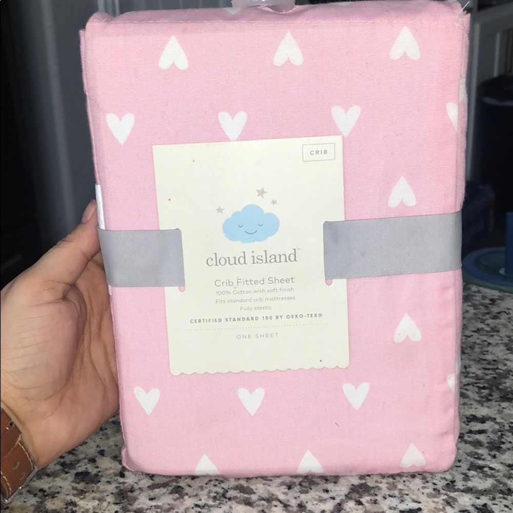 Cloud island crib fitted sheet